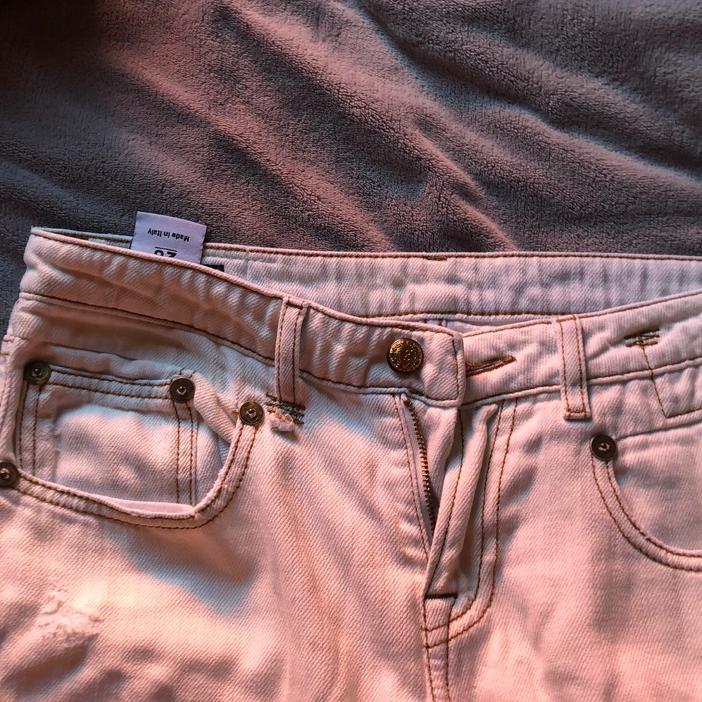 R13 white jeans